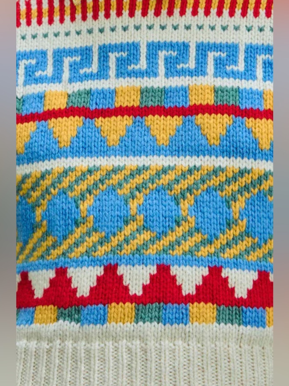 Hunter Bell Odette Sweater in Kent Fair Isle, Size XS - Picture 3 of 7